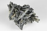 Metallic Stibnite Crystal Spray - Xikuangshan Mine, China #175901-1